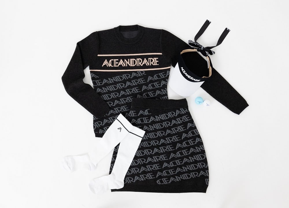 【 Golf Wear 】ACEANDRARE×+FTSUPREME.LA.LA.コラボゴルフスカート/F231-SK101