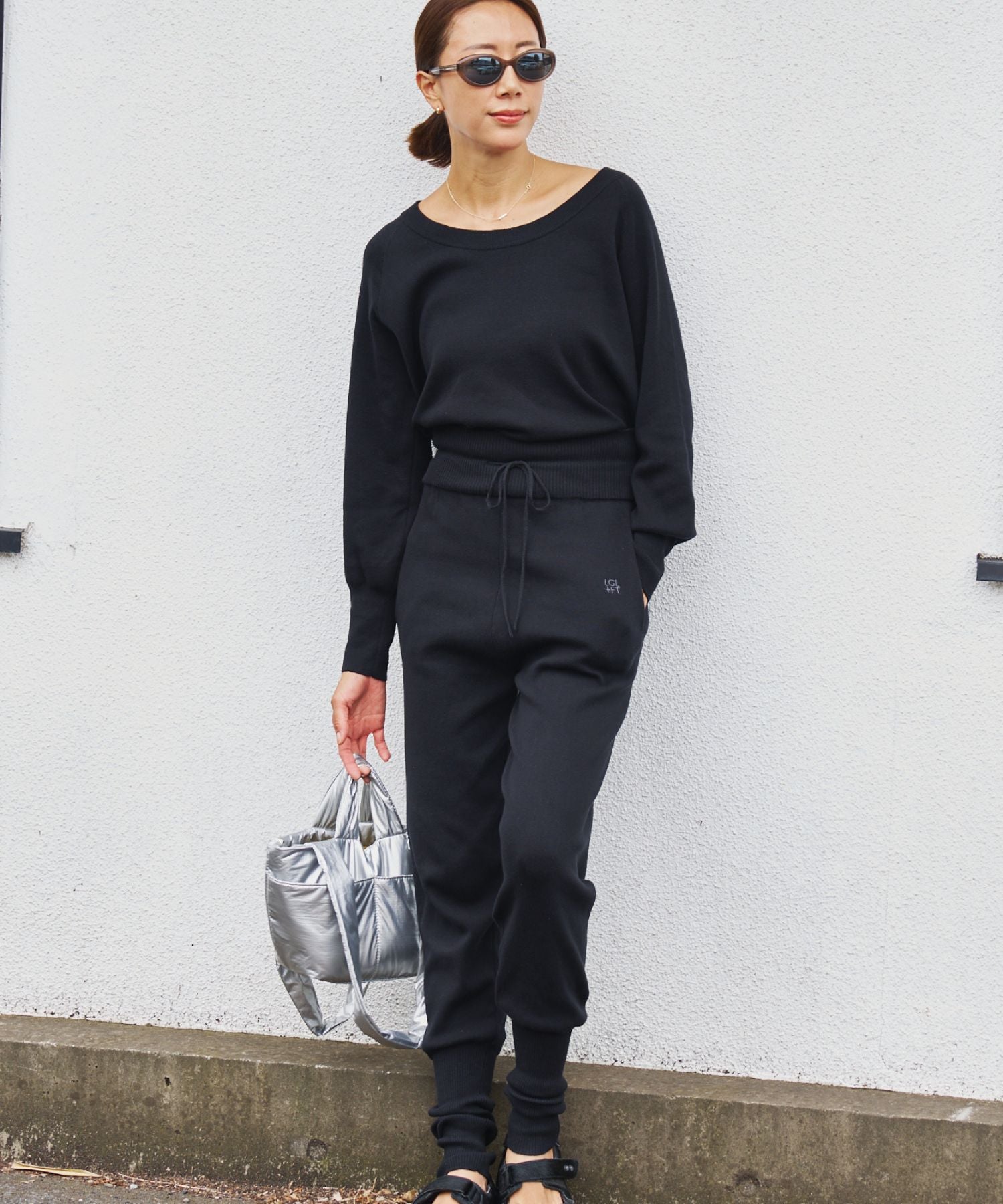 【LOVE GIVES LOVE×＋FT SUPREME.LA.LA.コラボ】ジョガーパンツ/ F251-PN102