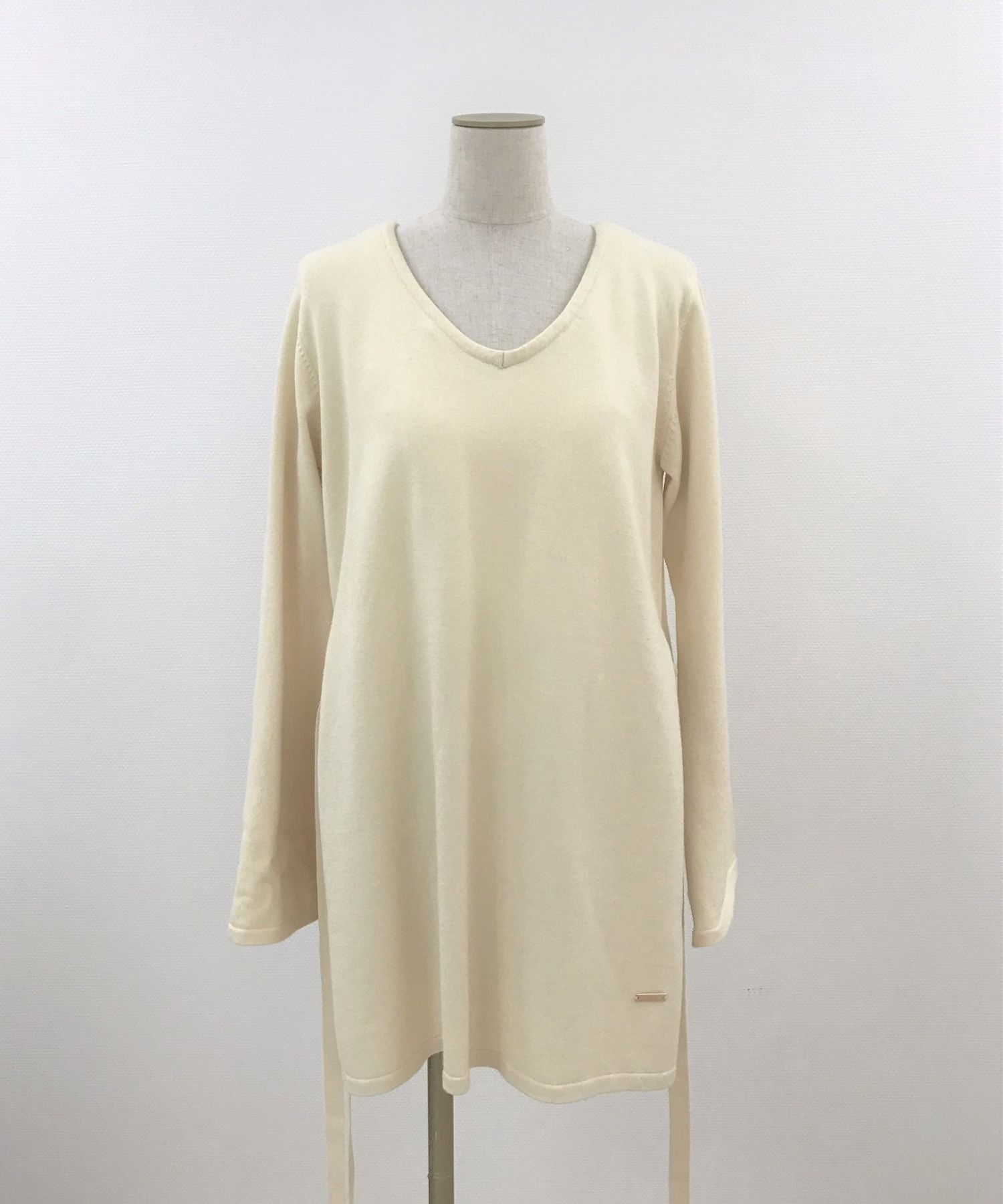 リサイクルレーヨンカップツキサイドリボントップス / F213-KT101