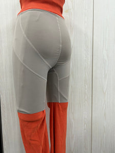 シルクプロテイン加工フレアパンツ/F221-PN101